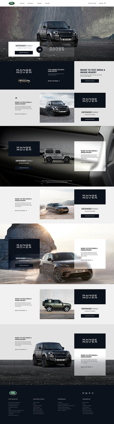 UI DESIGN #RANGROVER