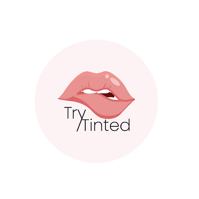 Try Tinted branding design graphic design lips logo