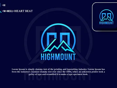 HIGHMOUNT LOGO branding design graphic design illustration illustrator logo logotype typography ui ux vector