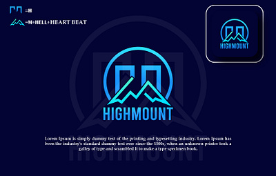 HIGHMOUNT LOGO branding design graphic design illustration illustrator logo logotype typography ui ux vector