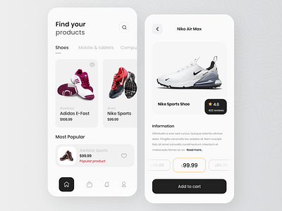 Find Product App Exploration 2022 app arslan exploration popular product screen trend ui