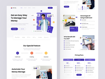 Bank.Ong - Saas Landing Page banking daily web design finance design m banking money poppular saas saas landing page saas web design ui uidesign uiux uiuxdesign web banking web design