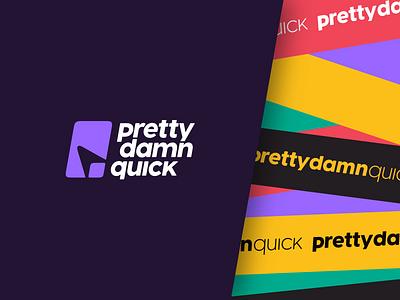 PDQ Logo Design 📦 after before branding click click to door damn delivery design door illustration logistics logo logomark package pdq pretty purple quick rebrand vector