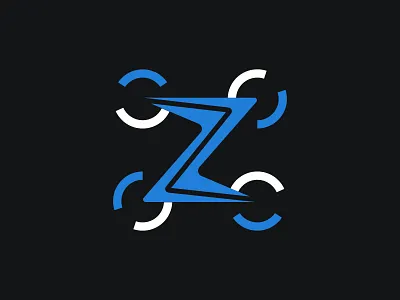 Z drone logo brand design drone drone logo drones flat flight fly icon iconic logo logo drone minimalist vector z z drone z drone logo z drones z drones logo zz