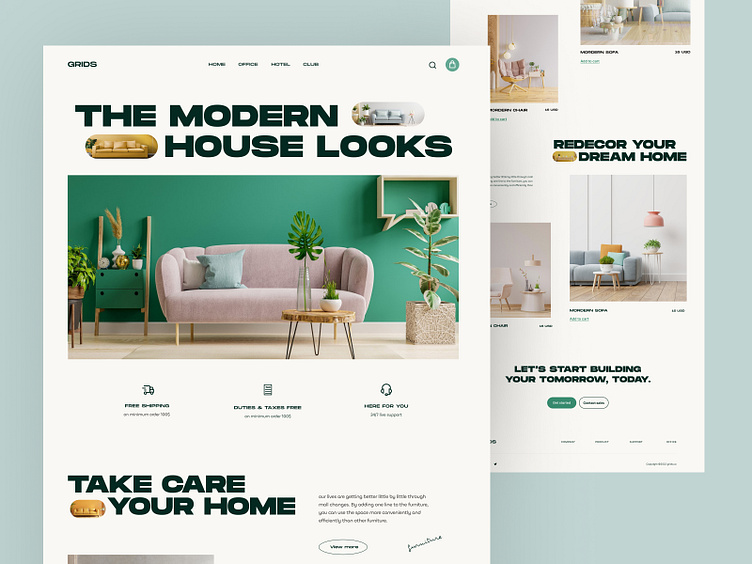 Modern Furniture Shop by Ofspace LLC on Dribbble