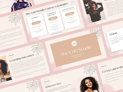 Girls Saloon Presentation beauty branding design girls graphic design logo pitch deck power point ppt presentaion saloon