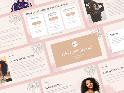 Girls Saloon Presentation beauty branding design girls graphic design logo pitch deck power point ppt presentaion saloon