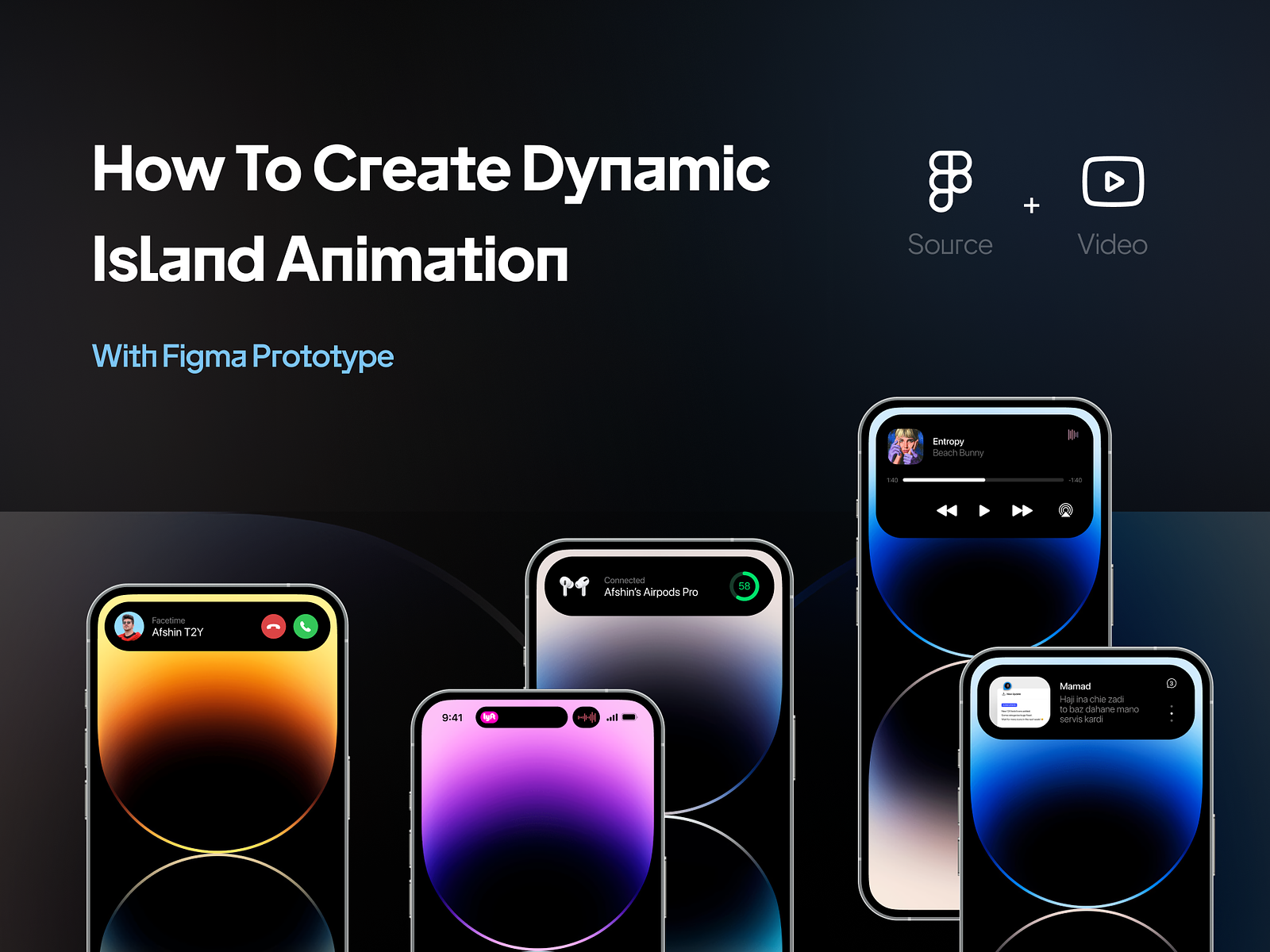 Dynamic Island Animation with Figma Prototype by Afshin T2Y ✪ for Piqo  Design on Dribbble
