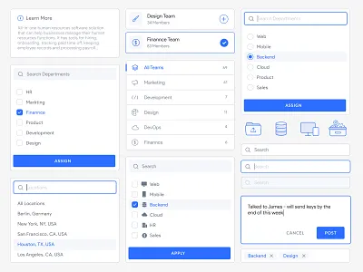 UI Components | Design System buttons checkbox component dashboard design system dropdown figma filters icons input fields label layout minimal radio button search tag ui ui elements ui kit ux