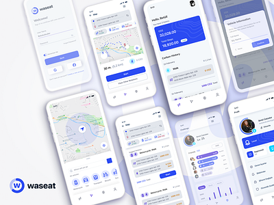 Waseat Carbon Emissions Challenge app app design branding design figma graphic design illustration logo ui ux