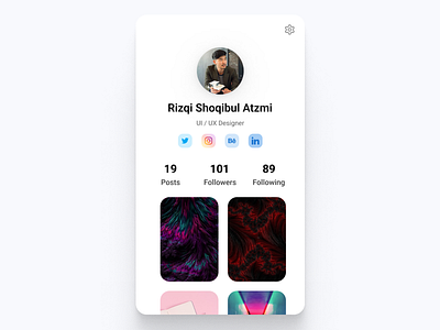 User Profile - DailyUI #006 app app design daily ui dailyui dailyui 006 dailyuichallenge design figma mobile app mobile app design mobile design profile page ui ui design ui mobile user profile