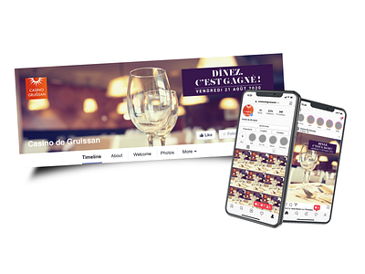 🍴 Dînez, c’est gagné ! — Opération promotionnelle — 2020 design graphic design illustrator vector