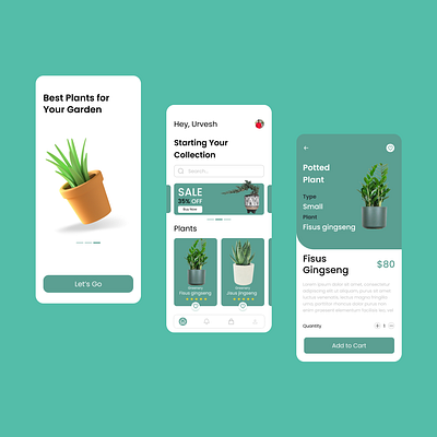 Plant Design graphic design ui uiux userinterface