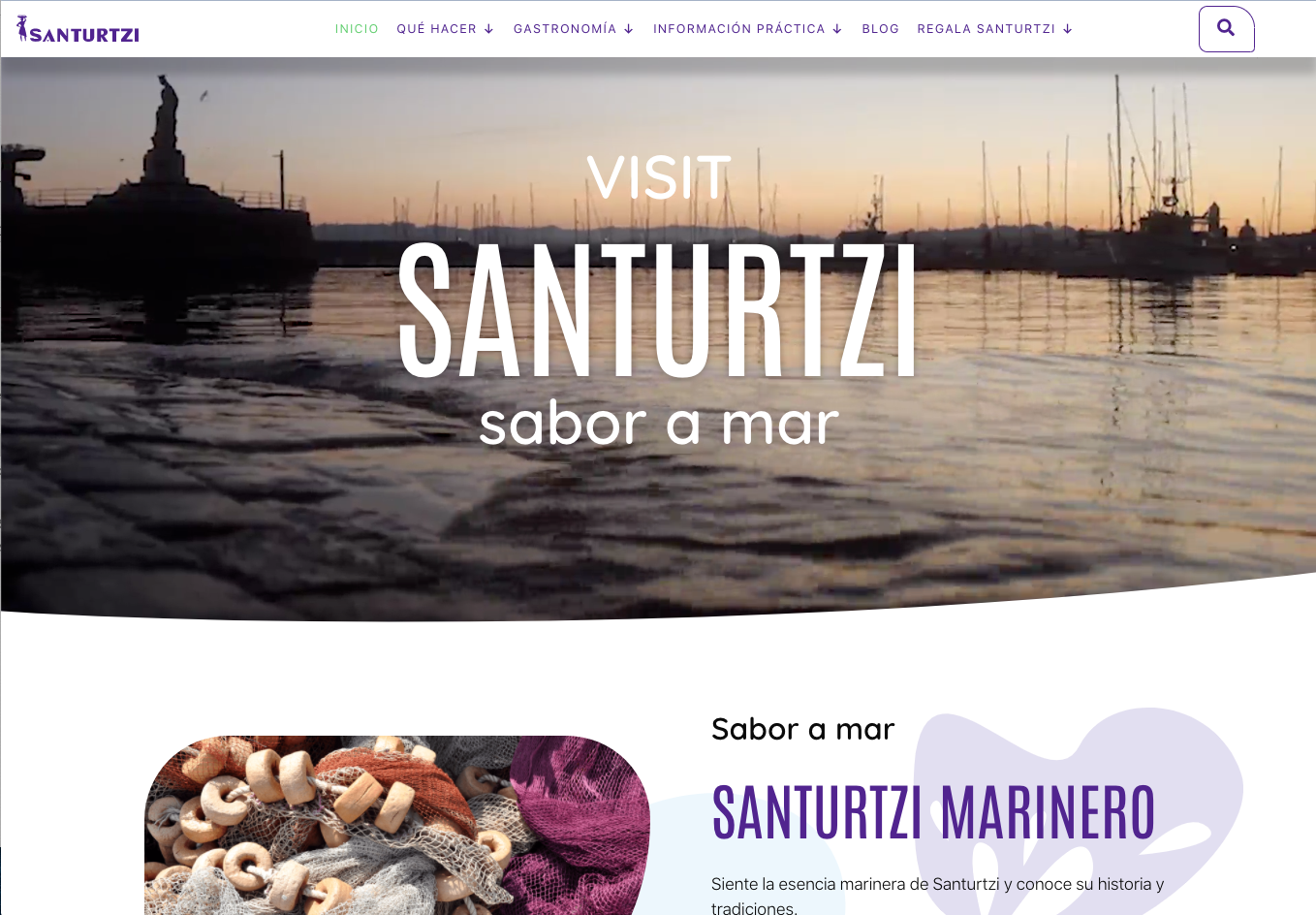 Example of visitsanturtzi.eus