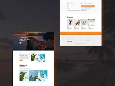 Travel Website branding design travel ui ux web website website design