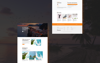 Travel Website branding design travel ui ux web website website design