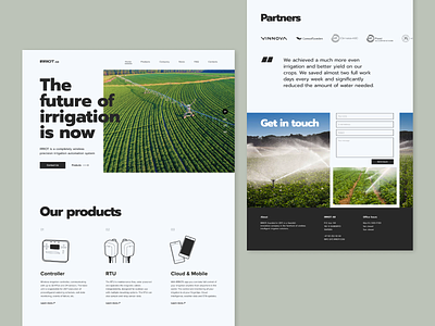 Irriot Website Redesign Concept agro agrotech home page homepage landing landing page landingpage site web website website design
