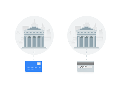 illuatrations for payment system bank branding card clean color design gray illustration payment security ui vector