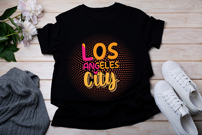 Los Angeles branding design graphic design illustration logo motion graphics t shirt vector