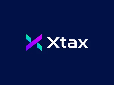 Xtax branding clever design iconic logo logodesign minimalist minimalistic tax x