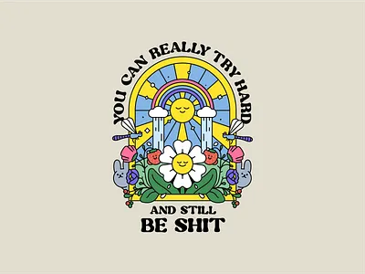 You can really try hard animals floral flower flower poster hippie hippie poster imposter imposter syndrome kids mosquito motivational poster motivational quote quote poster sun try hard