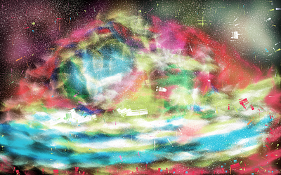 Concentration astronomy background colorful concept cosmos creativity digital fantasy galaxies galaxy milkyway outerspace painting planets scenery space stars universe visual