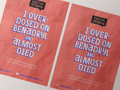 End the Stigma Poster graphic design illustration typography
