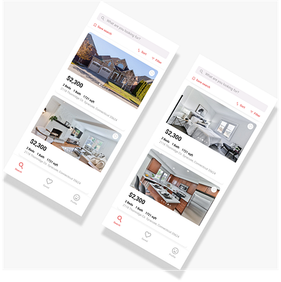 Rent app app design ui ux