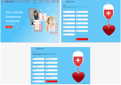 Transfusion app design ui