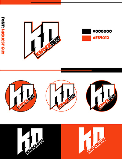 Knockout Esport Logo Design branding graphic design logo motion graphics ui