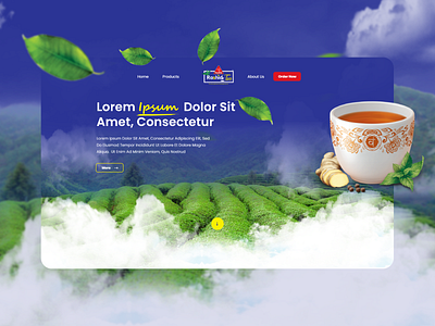 Rashid Tea Land Page design land landing page landpage page ui ux web