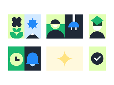 Icons branding illustration minimal vector