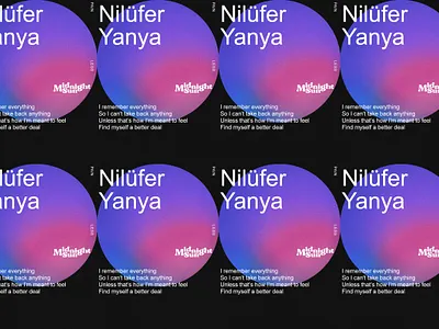 MidnightSun design music poster