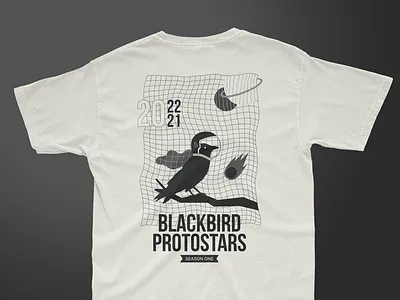 Blackbird Protostars T-shirt design / Illustration design illustration t shirt tshirt
