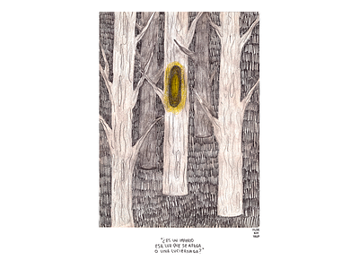 woodland analogic draw draw drawing illustration ilustracion