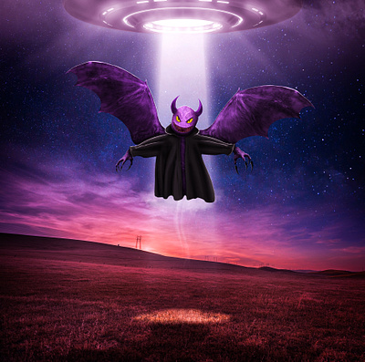 BAT DEMON 4K 3d artwork fantasy graphic design nft