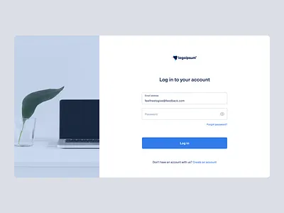 Log in page clean concept design form interface log in login minimal minimalism saas simple ui ux web web design website website design