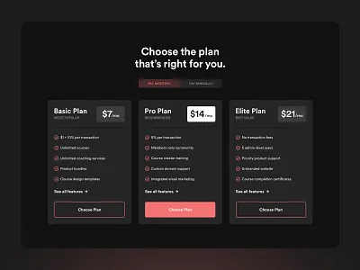 Pricing Table UI clean design figma price options pricing pricing table purchase sketch ui ui design ux ux design