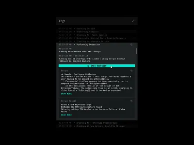 Events Log - B2B SaaS web app activity admin analytics code dashboard data developer enterprise fintech log minimal product design saas software ui design ux ux designer web app web app ui web application design