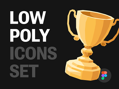 My Fresh Icons Pack 3d achievement award clay crown cup figma icondesigner iconography icons iconset illustration low lowpoly medal model poly sketch uidesign vector