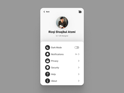 Settings - DailyUI #007 app clean daily ui dailyui dailyui 007 dailyui007 design figma illustration minimal mobile app setting settings settings page ui