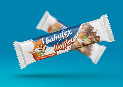KDV Group - Babyfox Packaging Design branding cartoon chocolate design fox graphic design illustration packaging snack