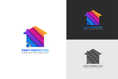 Painting Logo Design creative logo creative logo design design illustration logo logo design logo design branding logo design concept logo designer logo maker minimalist logo painting logo real estate logo