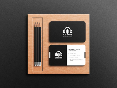 Record Studio Business Card Design business card business card design