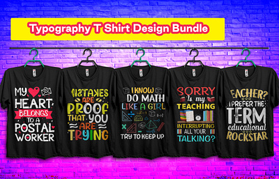 💝💥🔥Typography T Shirt Design Bundle💝💥🔥