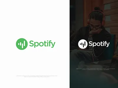 Spotify Redesign concept brand design brand identity branding clean dailylogochallenge famous logo logodesign minimal modern music logo play logo redesign solid color sound logo spotify spotify redesign startup streaming
