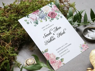 Wedding Invitation Card romantic save the date