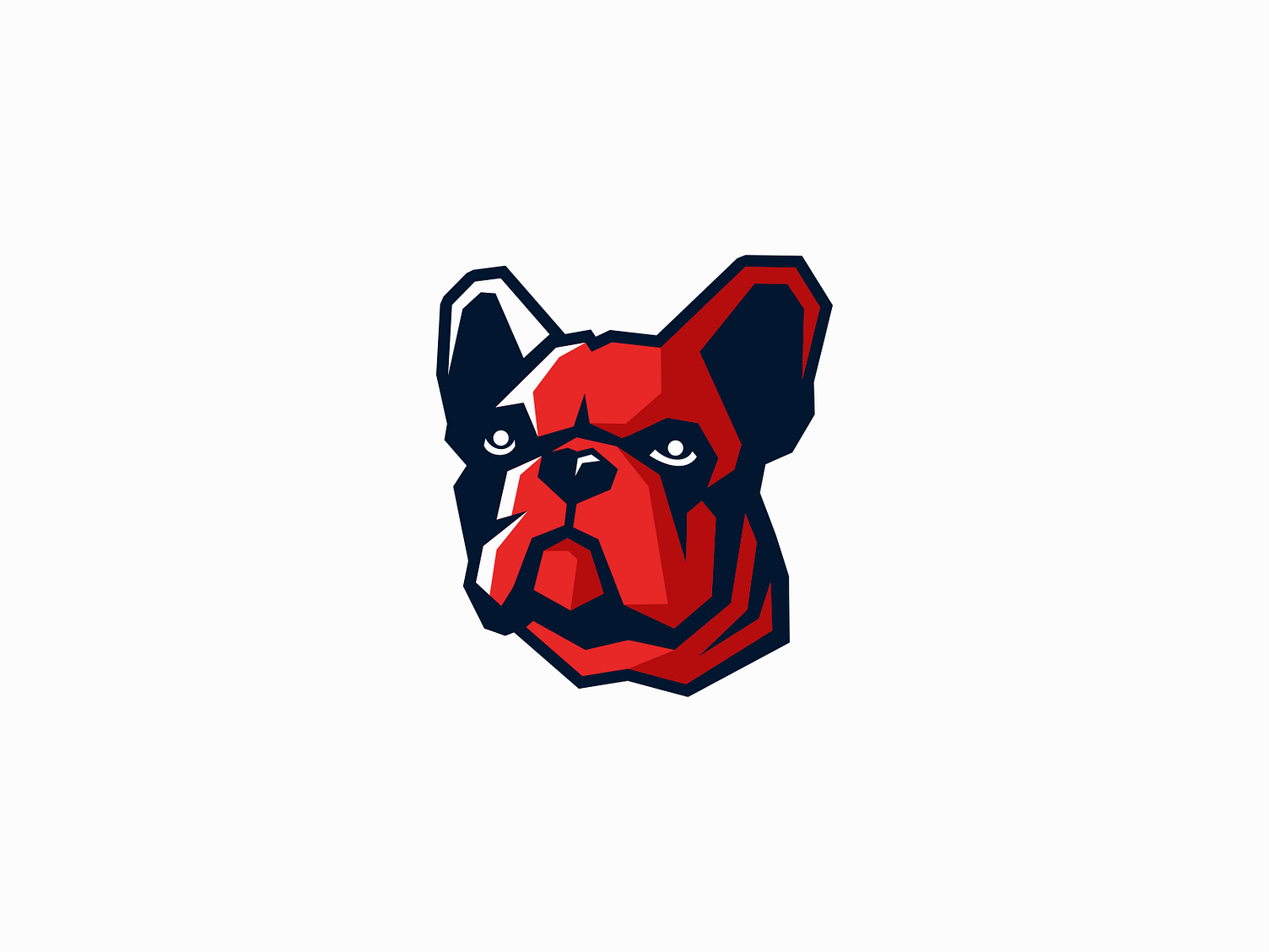 Geometric French Bulldog Logo For Sale By Unom Design On Dribbble