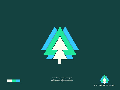 a x mas tree logo a x mas tree logo abstract logo business logo colorful logo creative logo creative modern design flat logo logo logo and branding logo design logotype minimal logo minimalist logo modern logo tree logo unique logo