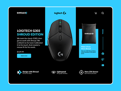 Logitech mouse clean ui creative design ecommerce header hero section landingpage minimal shopping trending ui ui design web design webdesign website